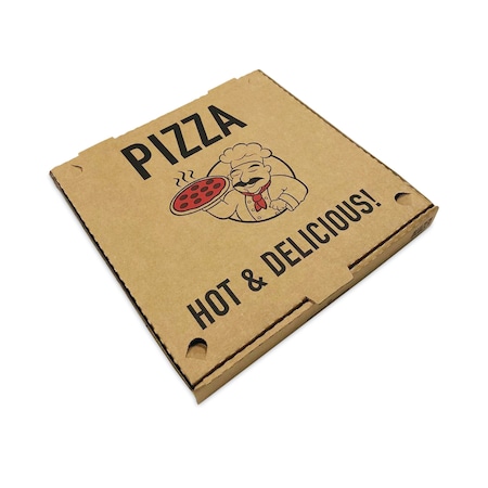 Blutable Pizza Boxes, 14 x 14 x 2, Kraft, Paper, PK50 REM-BX-KRSTCK-14ISBFL
